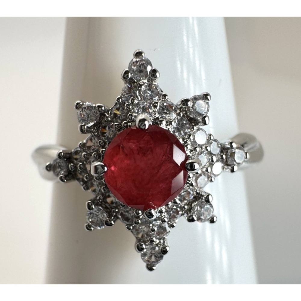 Size 7 Bomb Party July Retro Ring - RBP3688 Starburst Shimmer